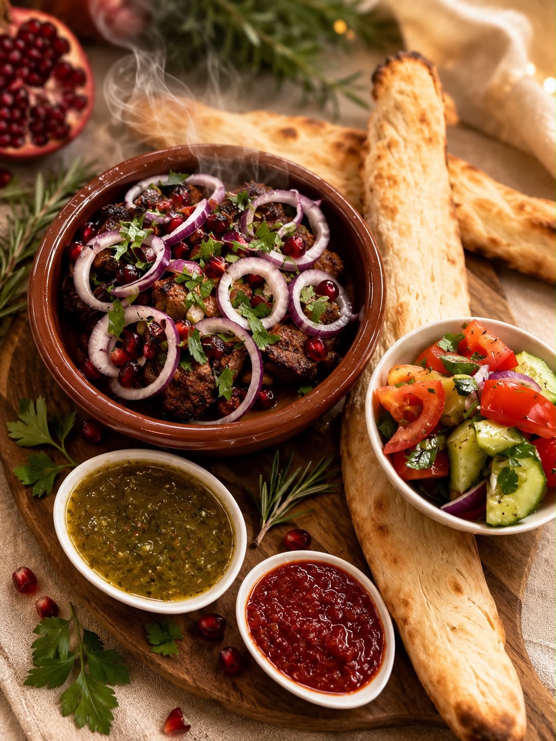 Grillat kött i lavash